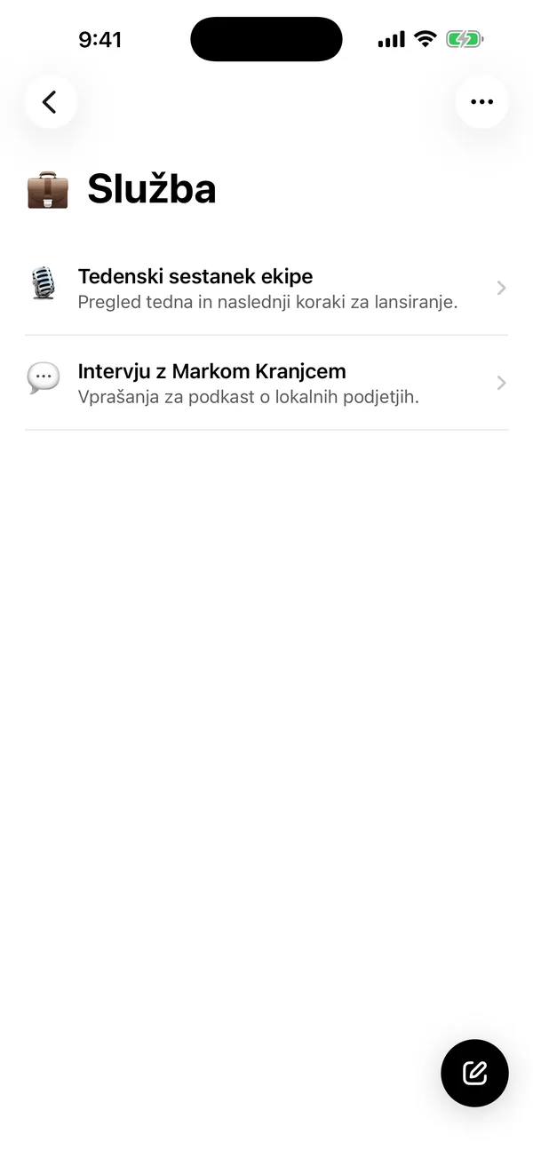 Transkripcija za iPhone in Mac